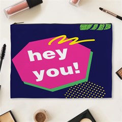 Behance Feelings Beauty Hey You Leaf Polka Dots Pink Blue Cosmetic Bag (xl) by Mariart