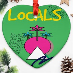 Behance Feelings Beauty Local Polka Dots Green Ornament (heart)