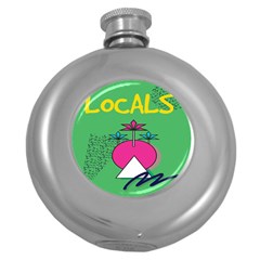 Behance Feelings Beauty Local Polka Dots Green Round Hip Flask (5 Oz) by Mariart