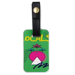 Behance Feelings Beauty Local Polka Dots Green Luggage Tags (one Side) 