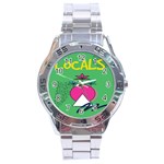 Behance Feelings Beauty Local Polka Dots Green Stainless Steel Analogue Watch Front