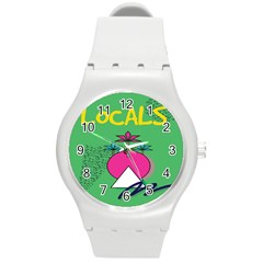 Behance Feelings Beauty Local Polka Dots Green Round Plastic Sport Watch (m) by Mariart