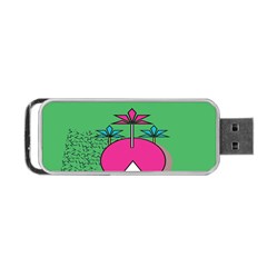 Behance Feelings Beauty Local Polka Dots Green Portable Usb Flash (two Sides) by Mariart