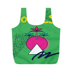 Behance Feelings Beauty Local Polka Dots Green Full Print Recycle Bags (m) 