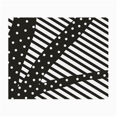 Ambiguous Stripes Line Polka Dots Black Small Glasses Cloth by Mariart