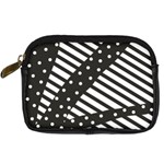 Ambiguous Stripes Line Polka Dots Black Digital Camera Cases Front