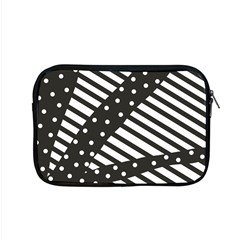 Ambiguous Stripes Line Polka Dots Black Apple Macbook Pro 15  Zipper Case