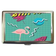 Behance Feelings Beauty Flamingo Bird Still Life Leaf Green Pink Red Cigarette Money Cases by Mariart