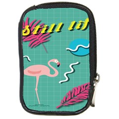 Behance Feelings Beauty Flamingo Bird Still Life Leaf Green Pink Red Compact Camera Cases by Mariart