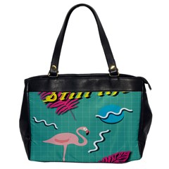 Behance Feelings Beauty Flamingo Bird Still Life Leaf Green Pink Red Office Handbags by Mariart