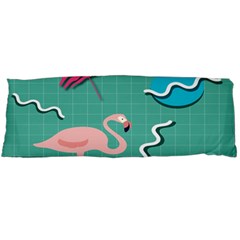 Behance Feelings Beauty Flamingo Bird Still Life Leaf Green Pink Red Body Pillow Case (dakimakura)