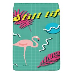 Behance Feelings Beauty Flamingo Bird Still Life Leaf Green Pink Red Flap Covers (l) 