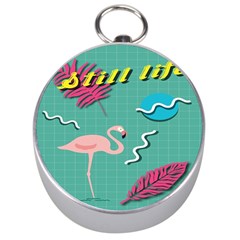 Behance Feelings Beauty Flamingo Bird Still Life Leaf Green Pink Red Silver Compasses