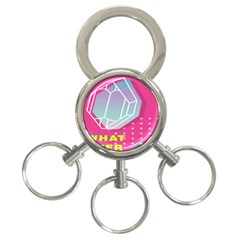 Behance Feelings Beauty Polka Dots What Ever Leaf Diamon Pink 3-ring Key Chains by Mariart