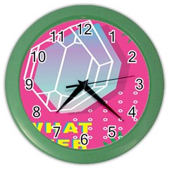 Behance Feelings Beauty Polka Dots What Ever Leaf Diamon Pink Color Wall Clocks by Mariart