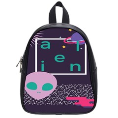 Behance Feelings Beauty Space Alien Star Galaxy School Bags (small)  by Mariart