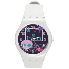 Behance Feelings Beauty Space Alien Star Galaxy Round Plastic Sport Watch (m) by Mariart