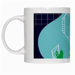 Behance Feelings Beauty Waves Blue Yellow Pink Green Leaf White Mugs by Mariart