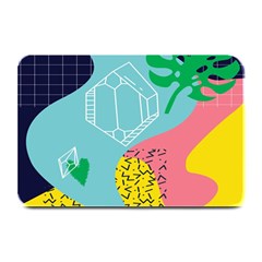 Behance Feelings Beauty Waves Blue Yellow Pink Green Leaf Plate Mats by Mariart