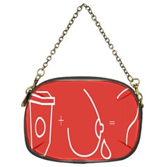 Caffeine And Breastfeeding Coffee Nursing Red Sign Chain Purses (two Sides) 