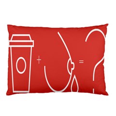 Caffeine And Breastfeeding Coffee Nursing Red Sign Pillow Case by Mariart