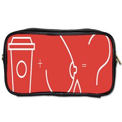 Caffeine And Breastfeeding Coffee Nursing Red Sign Toiletries Bags by Mariart