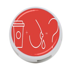 Caffeine And Breastfeeding Coffee Nursing Red Sign 4-port Usb Hub (one Side) by Mariart