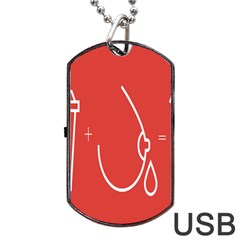 Caffeine And Breastfeeding Coffee Nursing Red Sign Dog Tag Usb Flash (one Side) by Mariart