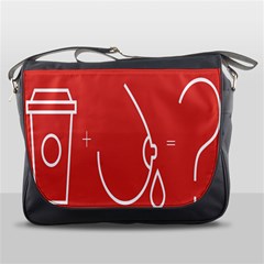 Caffeine And Breastfeeding Coffee Nursing Red Sign Messenger Bags by Mariart