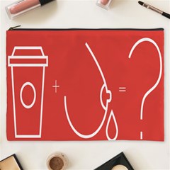 Caffeine And Breastfeeding Coffee Nursing Red Sign Cosmetic Bag (xxxl)  by Mariart