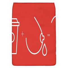 Caffeine And Breastfeeding Coffee Nursing Red Sign Flap Covers (l)  by Mariart