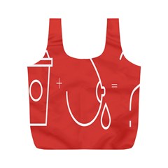 Caffeine And Breastfeeding Coffee Nursing Red Sign Full Print Recycle Bags (m)  by Mariart