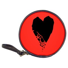 Broken Heart Tease Black Red Classic 20-cd Wallets by Mariart