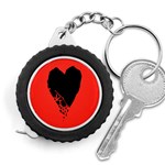 Broken Heart Tease Black Red Measuring Tapes Front