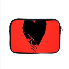 Broken Heart Tease Black Red Apple Macbook Pro 15  Zipper Case