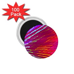 Zoom Colour Motion Blurred Zoom Background With Ray Of Light Hurtling Towards The Viewer 1 75  Magnets (100 Pack)  by Mariart