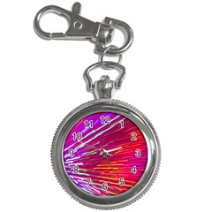 Zoom Colour Motion Blurred Zoom Background With Ray Of Light Hurtling Towards The Viewer Key Chain Watches by Mariart