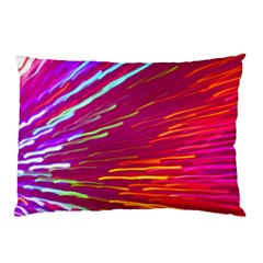 Zoom Colour Motion Blurred Zoom Background With Ray Of Light Hurtling Towards The Viewer Pillow Case by Mariart