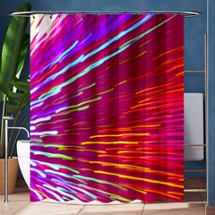 Zoom Colour Motion Blurred Zoom Background With Ray Of Light Hurtling Towards The Viewer Shower Curtain 60  X 72  (medium) 