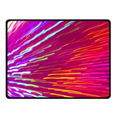 Zoom Colour Motion Blurred Zoom Background With Ray Of Light Hurtling Towards The Viewer Double Sided Fleece Blanket (small)  by Mariart