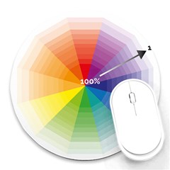 Colour Value Diagram Circle Round Round Mousepads by Mariart