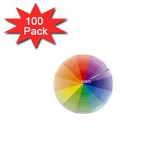 Colour Value Diagram Circle Round 1  Mini Magnets (100 Pack)  by Mariart