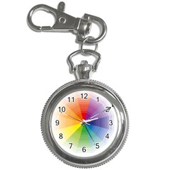 Colour Value Diagram Circle Round Key Chain Watches