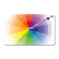 Colour Value Diagram Circle Round Magnet (rectangular) by Mariart