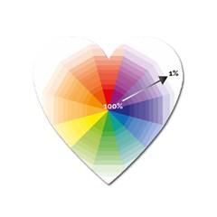 Colour Value Diagram Circle Round Heart Magnet by Mariart