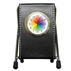 Colour Value Diagram Circle Round Pen Holder Desk Clocks by Mariart