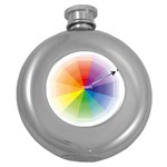 Colour Value Diagram Circle Round Round Hip Flask (5 oz) Front