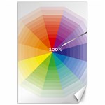 Colour Value Diagram Circle Round Canvas 12  x 18   11.88 x17.36  Canvas - 1