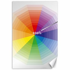 Colour Value Diagram Circle Round Canvas 24  X 36  by Mariart