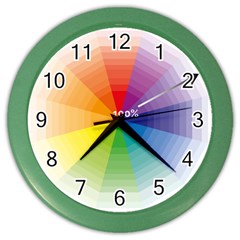 Colour Value Diagram Circle Round Color Wall Clocks by Mariart